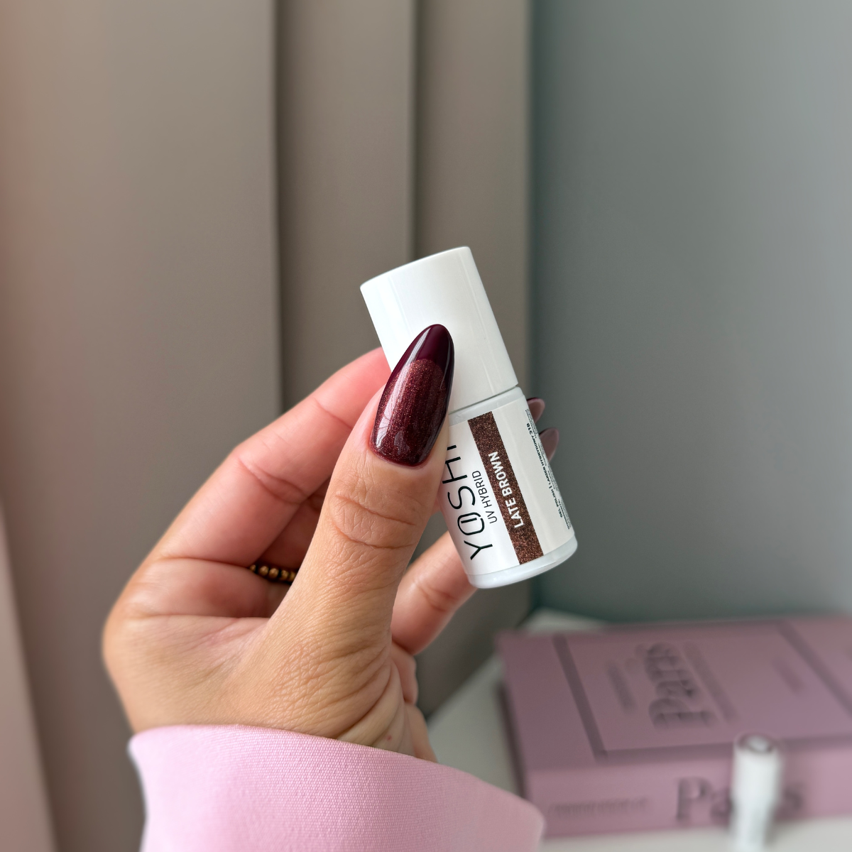 Esmalte semi 318 Late Brown YOSHI 6ml